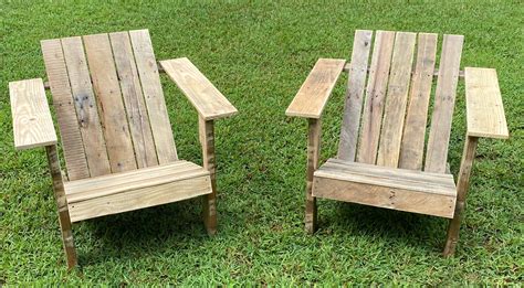 Pallet Adirondack Chair Build Plans - Etsy