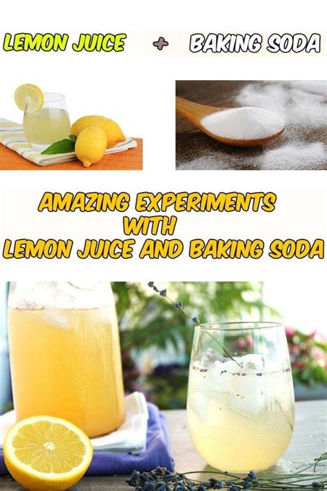 Amazing experiments with lemon juice and baking soda | Baking soda and ...