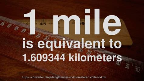 1 mile to km - How long is 1 mile in kilometers? [CONVERT]