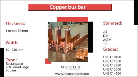 Copper bus bar and UNS C10100 grounding bus bar manufacturer