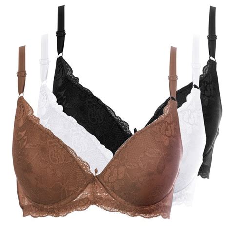 32B Bras for Women Underwire Push Up Lace Bra Pack Padded Contour Everyday Bras B 32B - Walmart.com