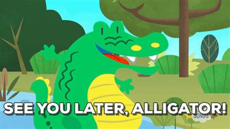 Alligator Goodbye GIF by Super Simple - Find & Share on GIPHY