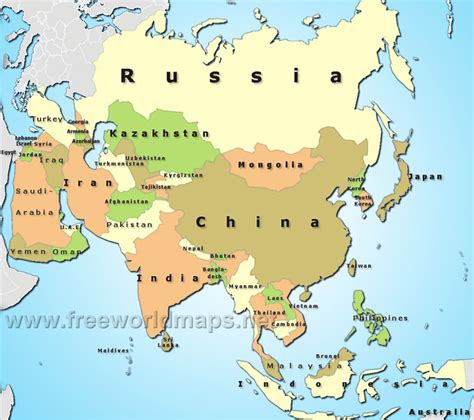 asia map political