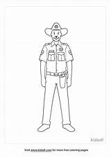 Free Sheriff Coloring Page  Coloring Printables Kidadl sketch template