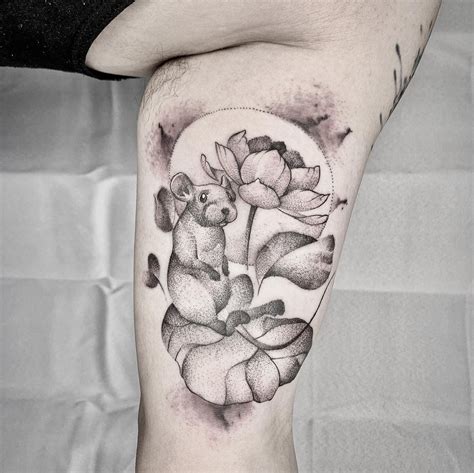 Year of the rat -tattoo- in 2020 | Rat tattoo, Tattoos, Black and grey ...