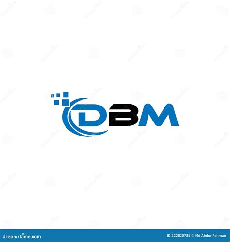 DBM Letter Logo Design on White Background. DBM Creative Initials Letter Logo Concept Stock ...