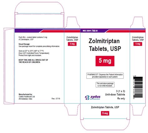 ZOLMITRIPTAN TABLETS