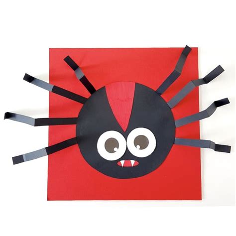 Paper Spider | Spider crafts, Spider template, Paper crafts