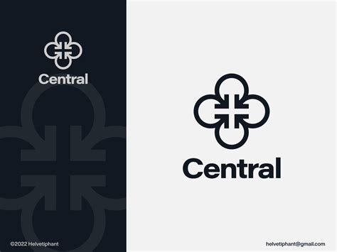 Central - logo concept by Helvetiphant™ on Dribbble