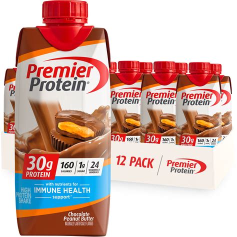 Premier Protein Shake, Chocolate Peanut Butter, 30g Protein, 11 Fl Oz ...