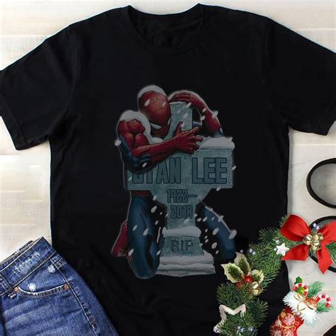 Spider Man hug grave Stan Lee shirt, hoodie, sweater, sweatshirt