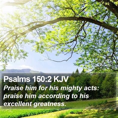 Psalms 150:2 KJV Bible Verse Images