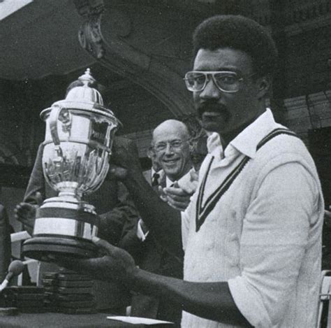 Clive Lloyd holds the World Cup after West Indies win in 1979 ...