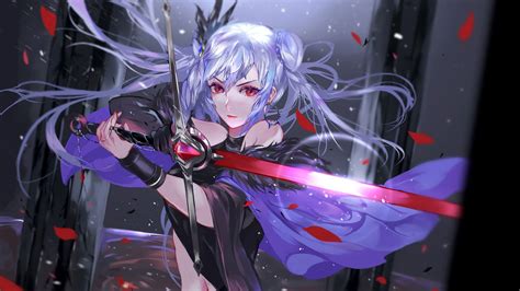 Anime Warrior Girl Sword