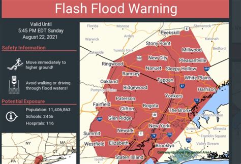 N.J. weather: Flash flood warning issued for parts of North Jersey as ...