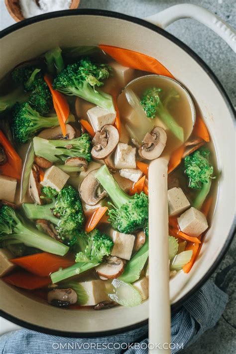 Chinese Vegetable Soup with Tofu - Takeout Style - Omnivore's Cookbook