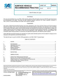 SAE J1939-22 PDF - Technical Standards Store