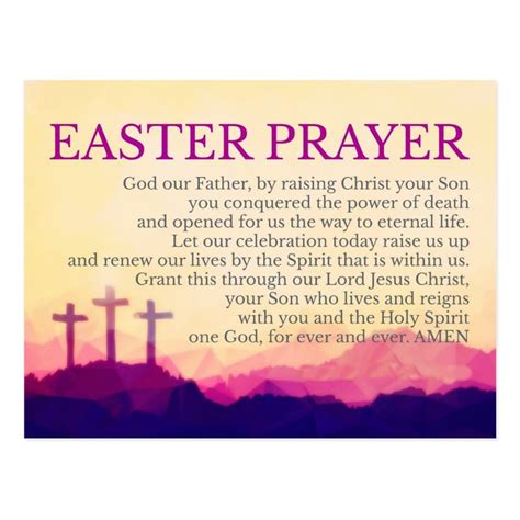 EASTER PRAYER CARD | Zazzle.com in 2021 | Easter prayers, Easter poems ...