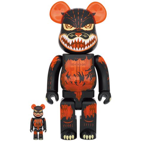 Godzilla vs Destoroyah (Meltdown: Clear Orange) 2pk 100% & 400% Be@rbrick - Toy Joy