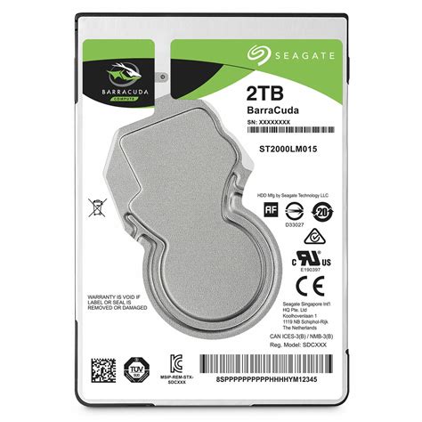 Seagate Barracuda 2TB Hard Disk Drive 2.5 inch SATA (SDC001)