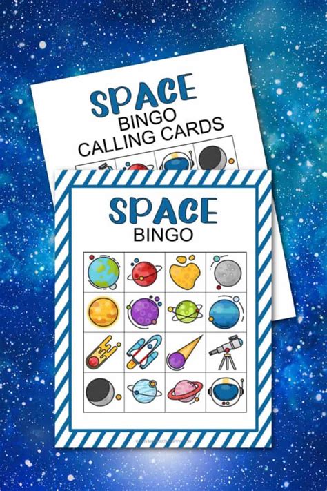 Space Bingo Free Printable