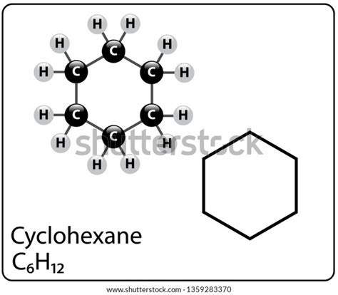 시클로헥산분자 구조 스톡 벡터(로열티 프리) 1359283370 | Shutterstock