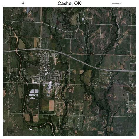 Aerial Photography Map of Cache, OK Oklahoma