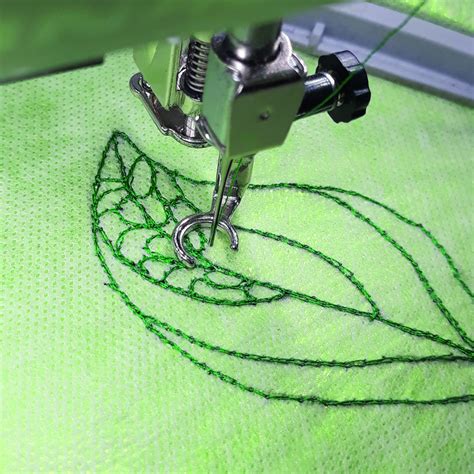 Free-motion embroidery with the sewing machine