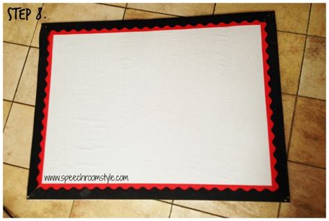 Classroom Bulletin Board Ideas: Fabric Covered Board - Speech Room Style