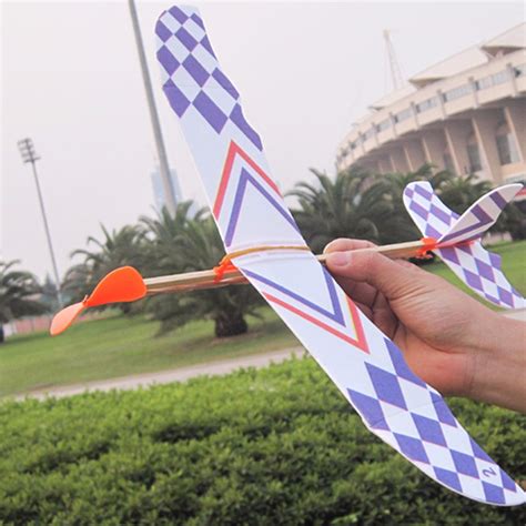 Elastic Rubber Band Powered DIY Foam Plane Kit Aircraft Model Educational Toy | Alexnld.com