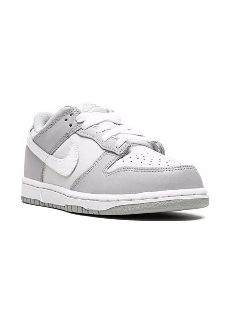 Nike Kids Dunk Low "Pure Platinum" Sneakers | Grey | FARFETCH AU