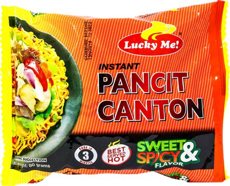 LUCKY ME PANCIT CANTON SWEET&SPICY 80G | Pancit, Sweet and spicy, Food