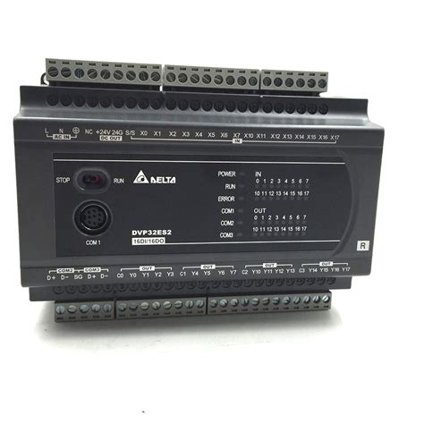 DVP32ES200R Delta PLC 100-240VAC 16DI 16DO Relay Output Standard