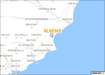 Alassio (Italy) map - nona.net