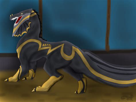 Fanart: The Black-and-Gold Dragon of Legend by BlackDragon-Studios on DeviantArt