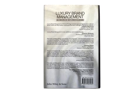 Luxury Brand Management: A World of Privilege 2nd Edition — Horology Watch Books