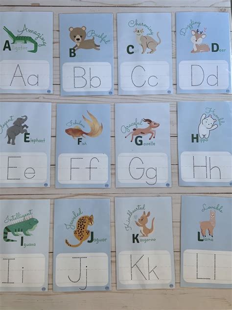 Alphabet Handwriting Flashcards and Poster | Flashcards, Handwriting ...