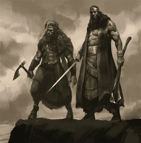 ArtStation - gilgamesh and enkidu