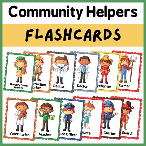 Community Helpers Flashcards | Back to School Cards | Made By Teachers