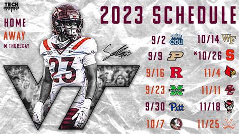 Virginia Tech Fall 2024 Football Schedule - Addia Anselma