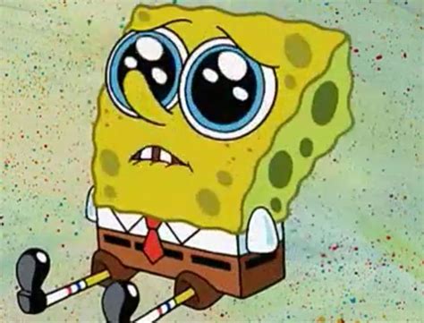 Spongebob Crying Face Coloring Page - Spongebob Cute Picture