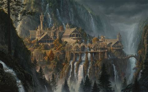 Luxury Lord Of the Rings Wallpaper 4k | Castle illustration, Fantasy ...