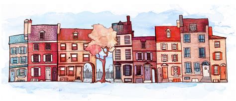 Traci Dibble - a very talented illustrator | Drawings, House drawing, House illustration