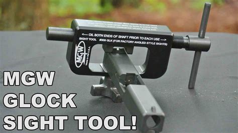 MGW Glock Rear Sight Tool! A Quality Sight Pusher Made in the USA - YouTube