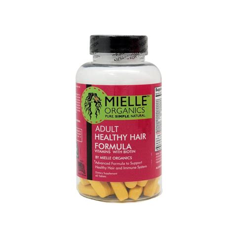 MIELLE | Adult Healthy Hair Formula Vitamins with Biotin 60 tablets