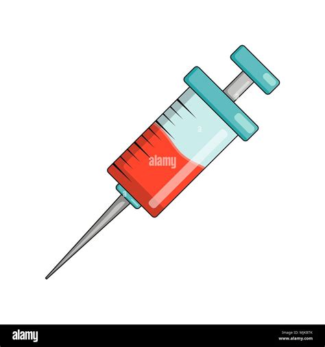 Cartoon syringe, injection isolated on white background Stock Vector ...