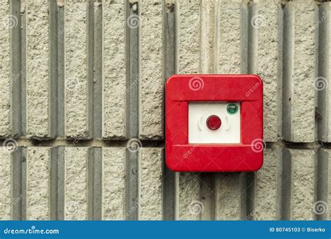 Fire alarm button stock image. Image of prevent, safety - 80745103