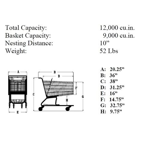 Metal Standard Grocery Shopping Cart Model #200 | High Quality | Carts4U