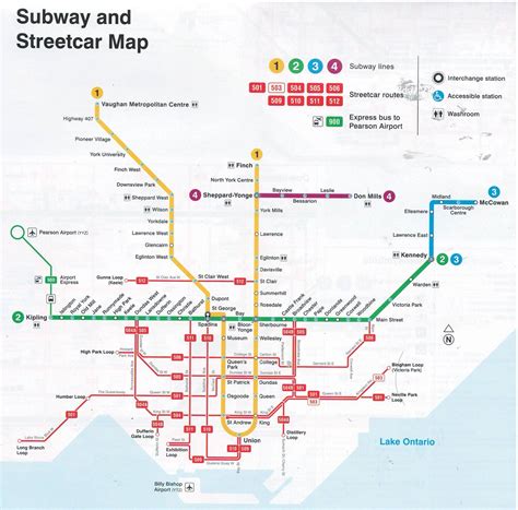 TTC Ride Guide Map 2023 Winter Toronto Canada Subway Bus Public Transit on eBid United Kingdom ...