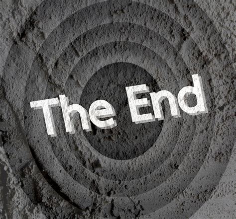 The End Movie Ending Screen On Cement Free Stock Photo - Public Domain ...